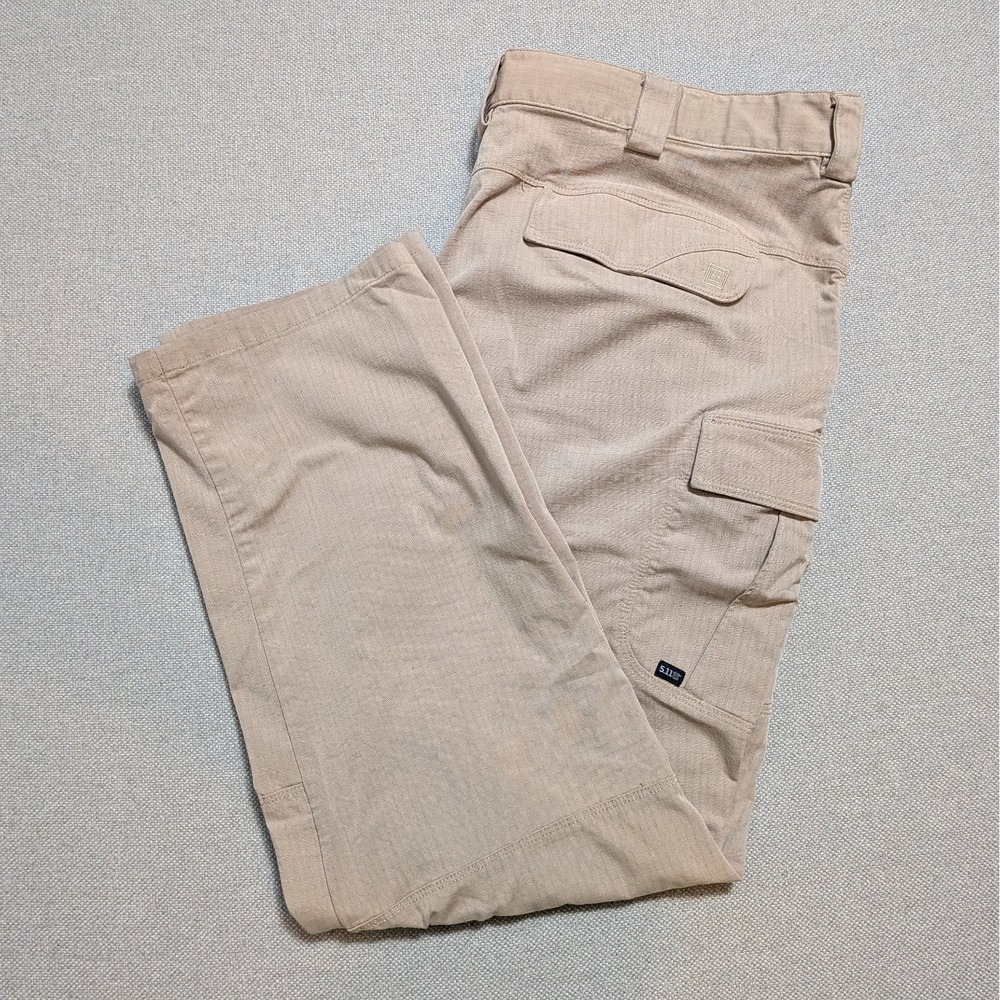 5.11 Tactical Series Mens Khaki Cargo Pants 44x32 Cotton Poly Work Outdoor Gear